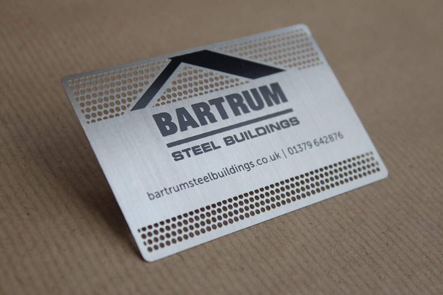 Brushed Stainless Metal Business Card