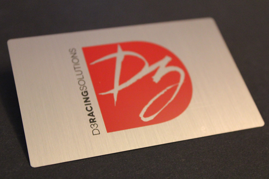Brushed Stainless Metal Business Card