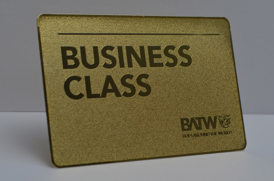 Gold Gloss Metal Membership Card