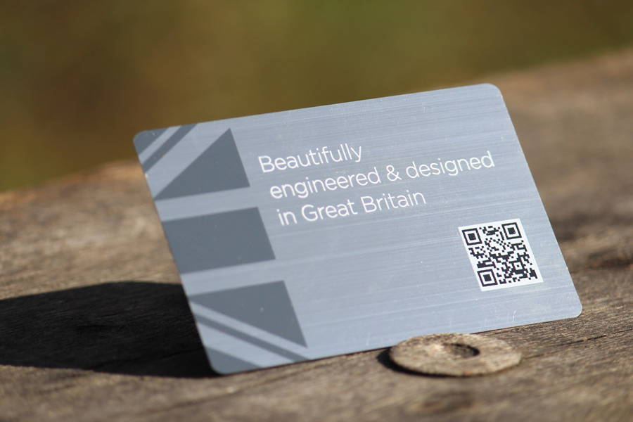 Brushed Stainless Metal Business Card
