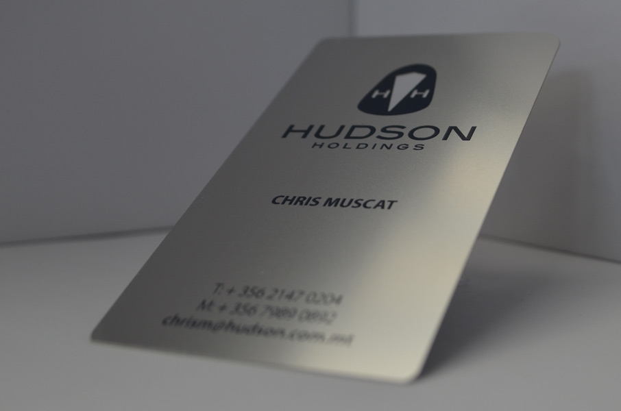 Matt Stainless Metal Business Card